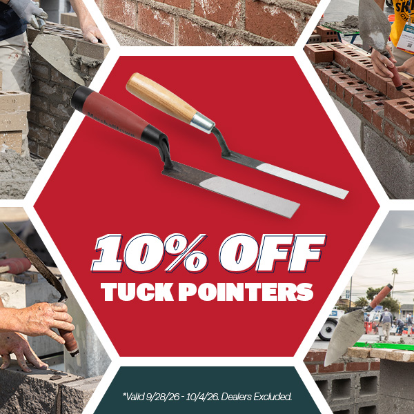 10% off MARSHALLTOWN Tuck Pointers